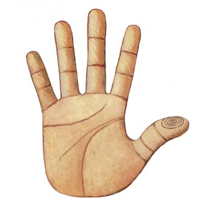 Left thumb
